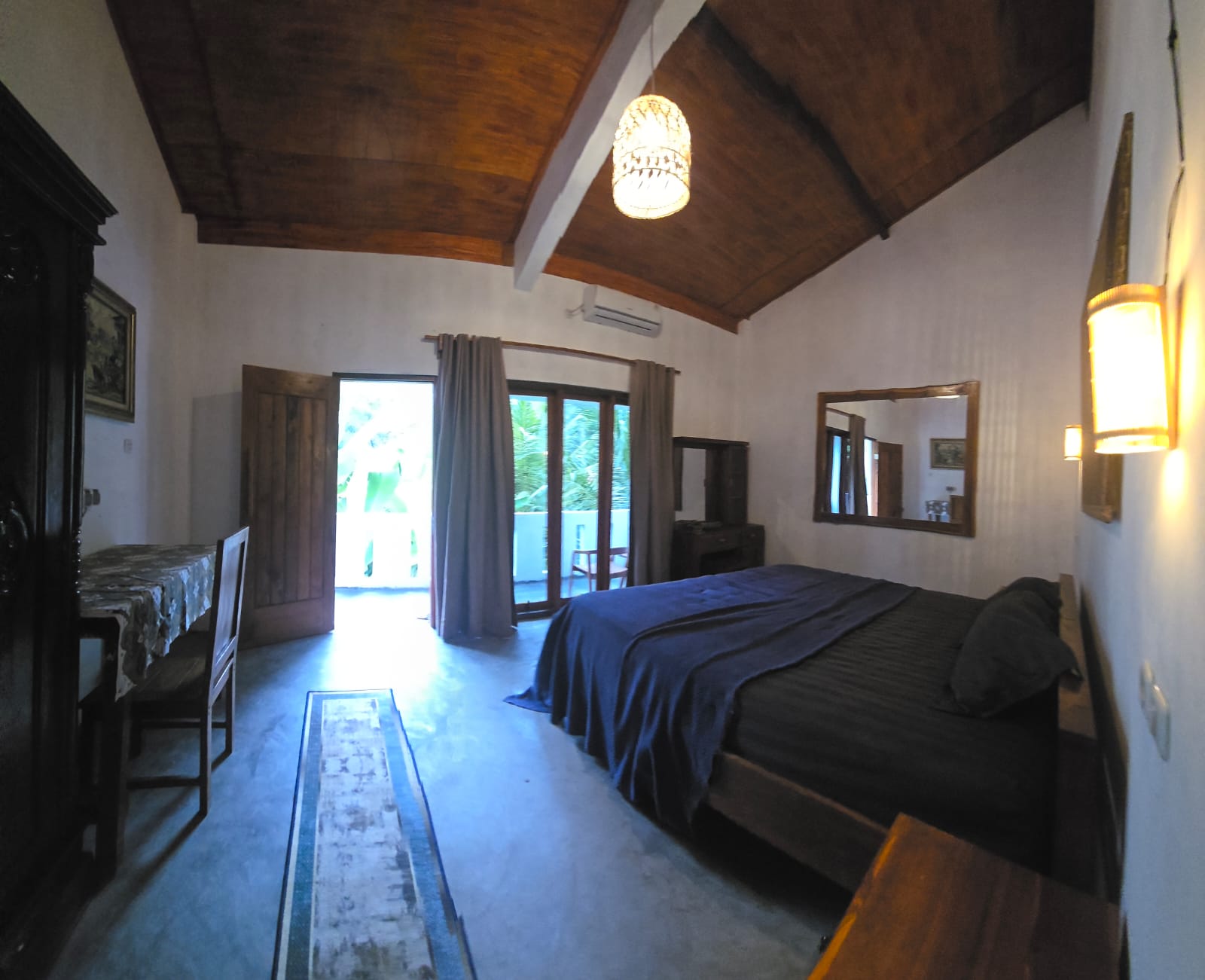 Villa interior with ocean view